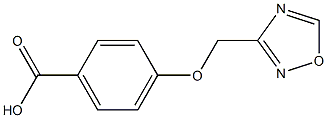 4-(1,2,4-oxadiazol-3-ylmethoxy)benzoic acid Struktur