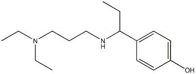 4-(1-{[3-(diethylamino)propyl]amino}propyl)phenol Struktur