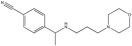 4-(1-{[3-(morpholin-4-yl)propyl]amino}ethyl)benzonitrile Struktur