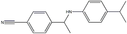 4-(1-{[4-(propan-2-yl)phenyl]amino}ethyl)benzonitrile Struktur