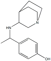 4-(1-{1-azabicyclo[2.2.2]octan-3-ylamino}ethyl)phenol Struktur