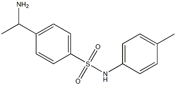 4-(1-aminoethyl)-N-(4-methylphenyl)benzene-1-sulfonamide Struktur