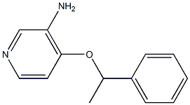 4-(1-phenylethoxy)pyridin-3-amine Struktur