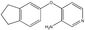 4-(2,3-dihydro-1H-inden-5-yloxy)pyridin-3-amine Struktur