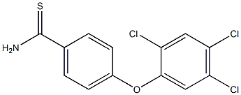 4-(2,4,5-trichlorophenoxy)benzene-1-carbothioamide Struktur