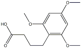 4-(2,4,6-trimethoxyphenyl)butanoic acid Struktur