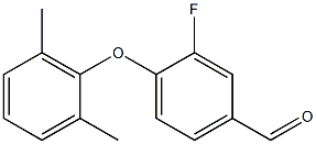 4-(2,6-dimethylphenoxy)-3-fluorobenzaldehyde Struktur