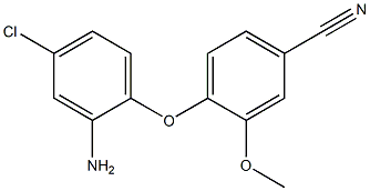 4-(2-amino-4-chlorophenoxy)-3-methoxybenzonitrile Struktur