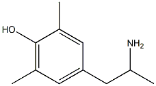 4-(2-aminopropyl)-2,6-dimethylphenol Struktur