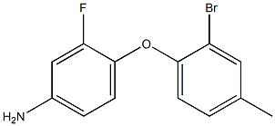 4-(2-bromo-4-methylphenoxy)-3-fluoroaniline Struktur