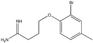 4-(2-bromo-4-methylphenoxy)butanimidamide Struktur