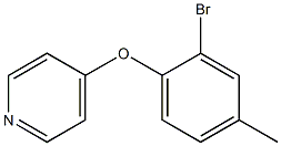 4-(2-bromo-4-methylphenoxy)pyridine Struktur