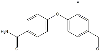 4-(2-fluoro-4-formylphenoxy)benzamide Struktur