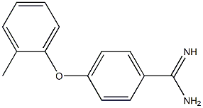 4-(2-methylphenoxy)benzene-1-carboximidamide Struktur