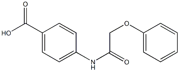 4-(2-phenoxyacetamido)benzoic acid Struktur