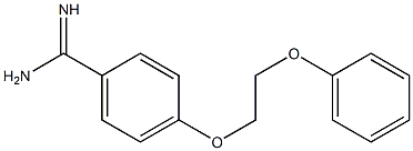 4-(2-phenoxyethoxy)benzene-1-carboximidamide Struktur