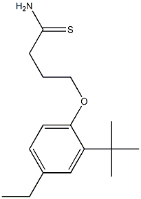 4-(2-tert-butyl-4-ethylphenoxy)butanethioamide Struktur