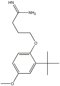 4-(2-tert-butyl-4-methoxyphenoxy)butanimidamide Struktur