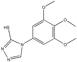 4-(3,4,5-trimethoxyphenyl)-4H-1,2,4-triazole-3-thiol Struktur