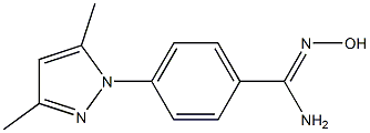 4-(3,5-dimethyl-1H-pyrazol-1-yl)-N'-hydroxybenzene-1-carboximidamide Struktur