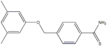 4-(3,5-dimethylphenoxymethyl)benzene-1-carbothioamide Struktur