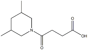 4-(3,5-dimethylpiperidin-1-yl)-4-oxobutanoic acid Struktur