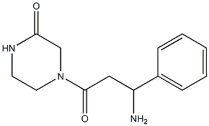 4-(3-amino-3-phenylpropanoyl)piperazin-2-one Struktur