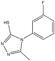 4-(3-fluorophenyl)-5-methyl-4H-1,2,4-triazole-3-thiol Struktur