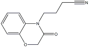 4-(3-oxo-2,3-dihydro-4H-1,4-benzoxazin-4-yl)butanenitrile Struktur