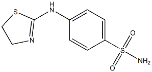 4-(4,5-dihydro-1,3-thiazol-2-ylamino)benzene-1-sulfonamide Struktur