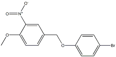 4-(4-bromophenoxymethyl)-1-methoxy-2-nitrobenzene Struktur