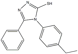 4-(4-ethylphenyl)-5-phenyl-4H-1,2,4-triazole-3-thiol Struktur