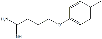 4-(4-methylphenoxy)butanimidamide Struktur