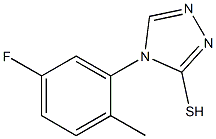 4-(5-fluoro-2-methylphenyl)-4H-1,2,4-triazole-3-thiol Struktur