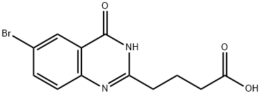 4-(6-bromo-4-oxo-3,4-dihydroquinazolin-2-yl)butanoic acid Struktur