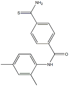 4-(aminocarbonothioyl)-N-(2,4-dimethylphenyl)benzamide Struktur