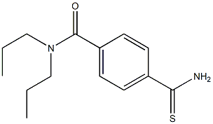 4-(aminocarbonothioyl)-N,N-dipropylbenzamide Struktur