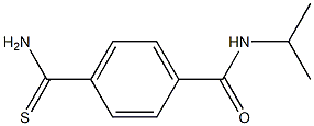 4-(aminocarbonothioyl)-N-isopropylbenzamide Struktur