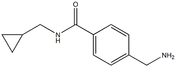 4-(aminomethyl)-N-(cyclopropylmethyl)benzamide Struktur