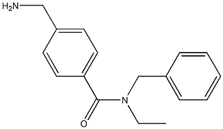 4-(aminomethyl)-N-benzyl-N-ethylbenzamide Struktur