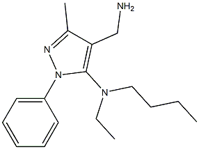 4-(aminomethyl)-N-butyl-N-ethyl-3-methyl-1-phenyl-1H-pyrazol-5-amine Struktur