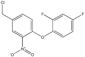 4-(chloromethyl)-1-(2,4-difluorophenoxy)-2-nitrobenzene Struktur