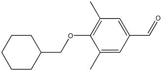 4-(cyclohexylmethoxy)-3,5-dimethylbenzaldehyde Struktur