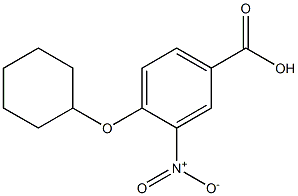 4-(cyclohexyloxy)-3-nitrobenzoic acid Struktur