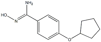 4-(cyclopentyloxy)-N'-hydroxybenzenecarboximidamide Struktur