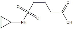 4-(cyclopropylsulfamoyl)butanoic acid Struktur