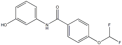 4-(difluoromethoxy)-N-(3-hydroxyphenyl)benzamide Struktur