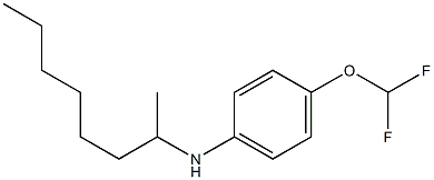 4-(difluoromethoxy)-N-(octan-2-yl)aniline Struktur