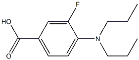 4-(dipropylamino)-3-fluorobenzoic acid Struktur