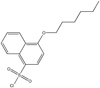 4-(hexyloxy)naphthalene-1-sulfonyl chloride Struktur
